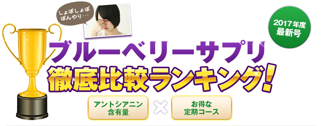 ブルーベリーサプリ徹底比較ランキング！アントシアニン含有量